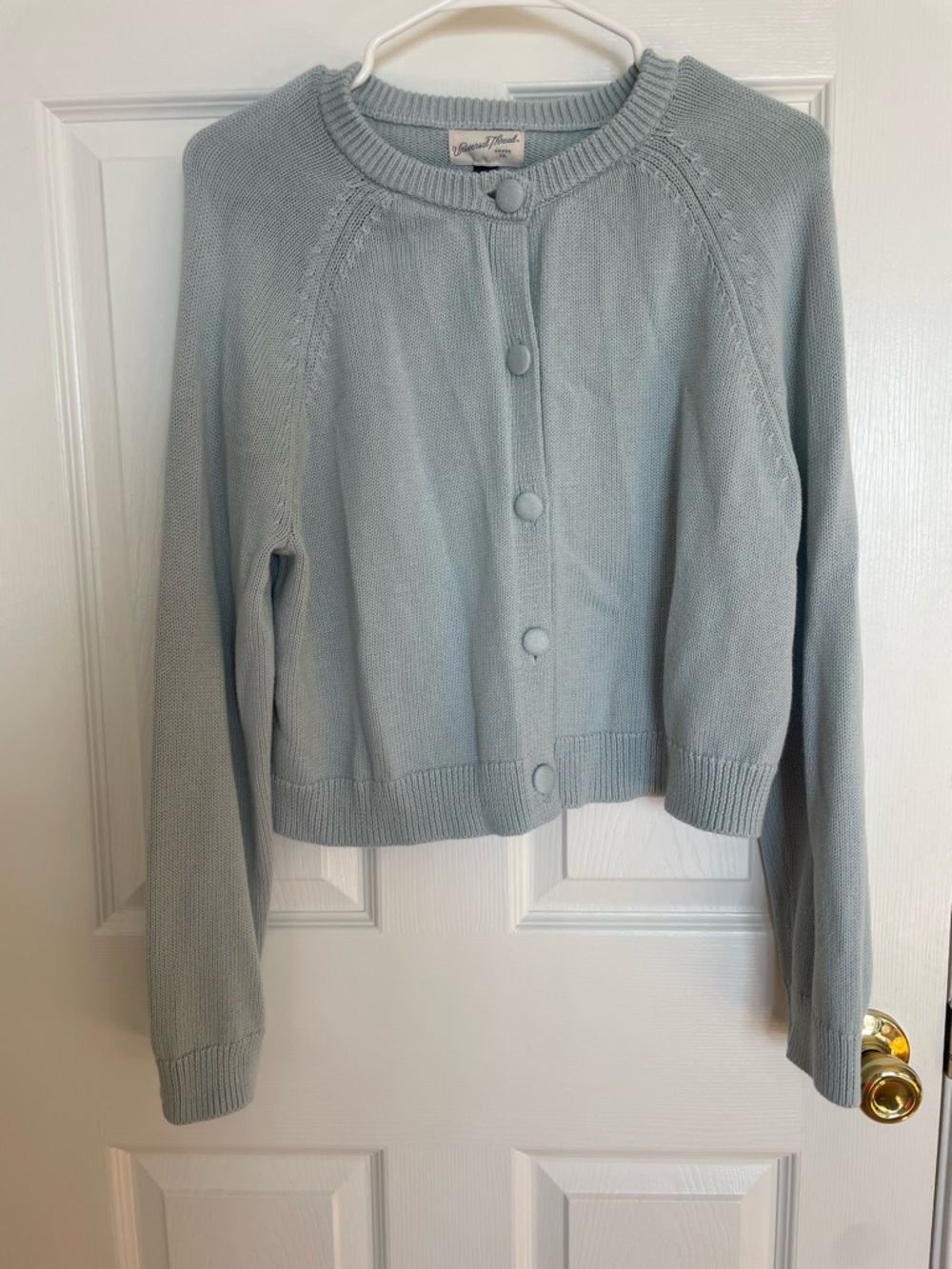 Universal Thread Pale Blue Button-Front Knit Cardigan